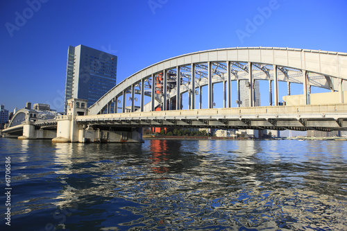 Cityscape neaer near Kachidoki Bridge