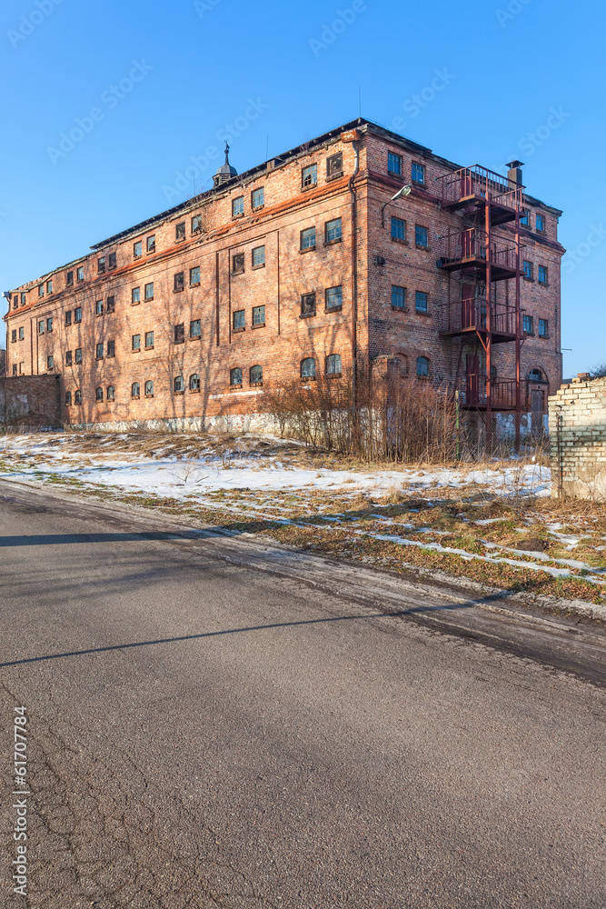 Old, abandoned and forgotten factory