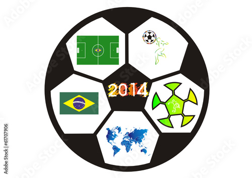 Fußball 2014 in Südamerika-Brasilien