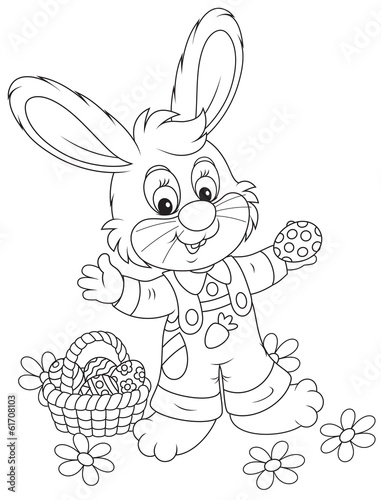 Easter Bunny with a basket ...