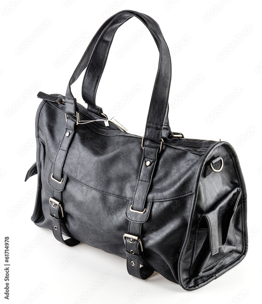 Leather bag isolated on white background Leather bag isolated on white background