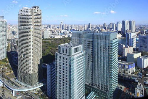 Skyscrapers in Shiodome  photo