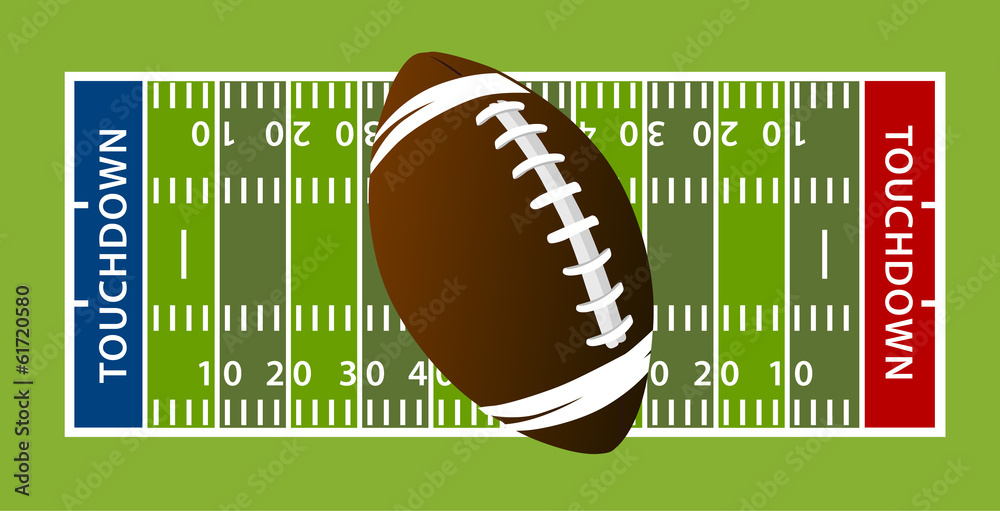 American football field American football field