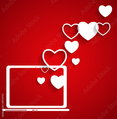 Cloud Computing Concept on Different Electronic Devices. Vector