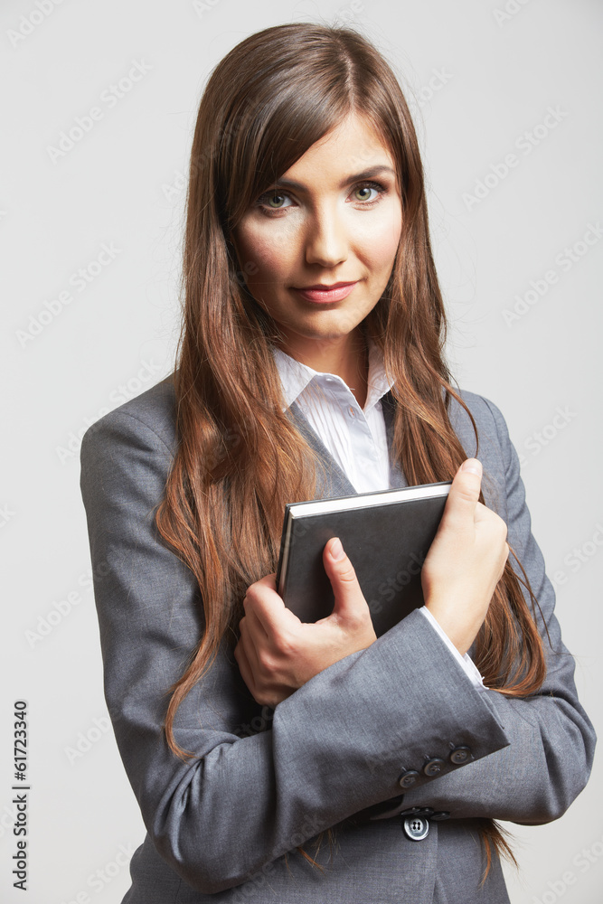 Business woman portrait isolated on white Business woman portrait isolated on white