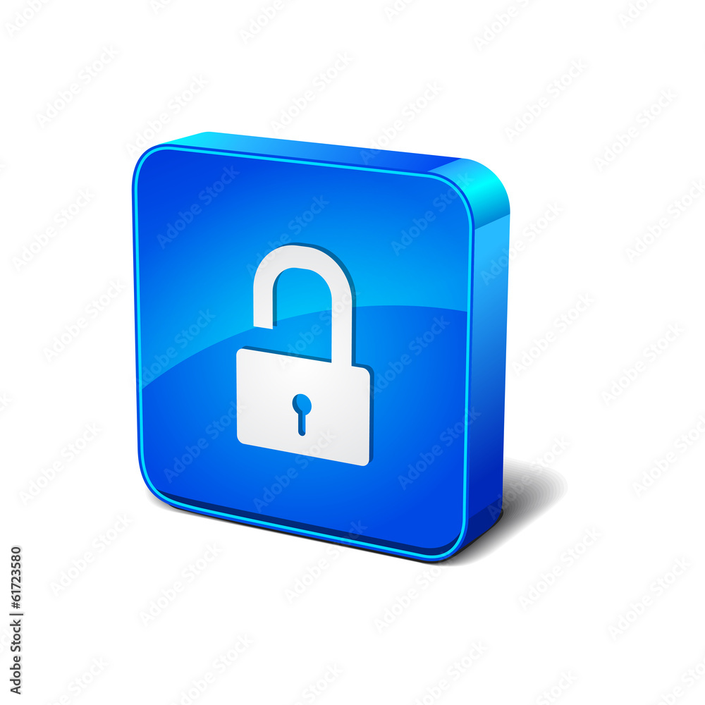 Lock Sign Vector 3d Blue Rounded Corner Button Icon Lock Sign Vector 3d Blue Rounded Corner Button Icon