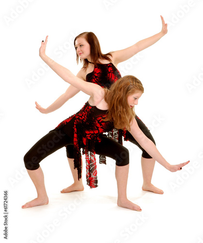 Contemporary Female Dancers Jazz Duet