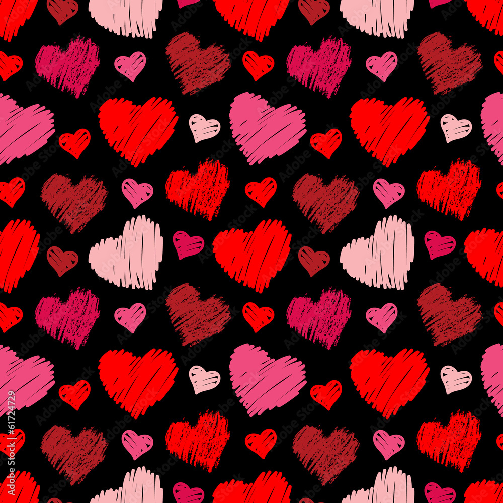 Seamless hearts pattern Seamless hearts pattern