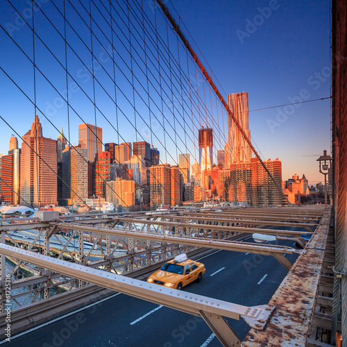 Fotografi Brooklyn Bridge in New York