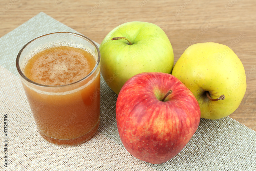 Healthy fresh juice of apples close up Healthy fresh juice of apples close up