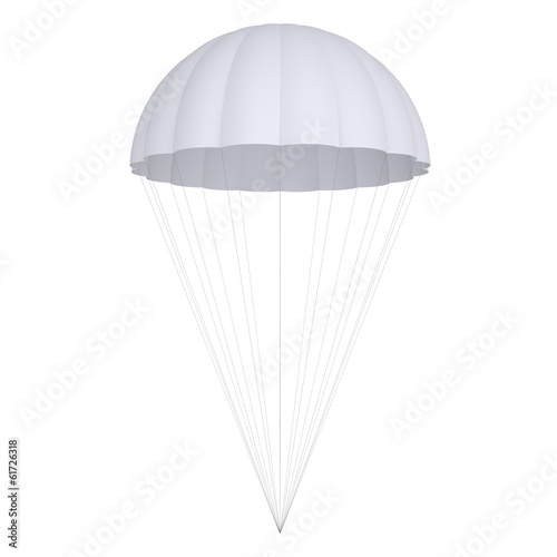 White parachute photo