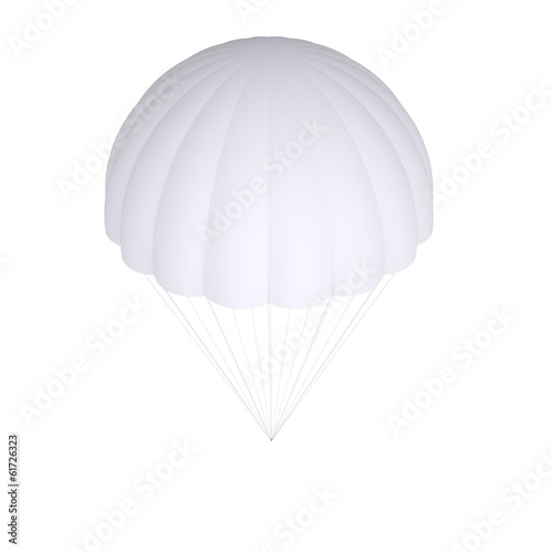 Fototapeta Naklejka Na Ścianę i Meble -  White parachute
