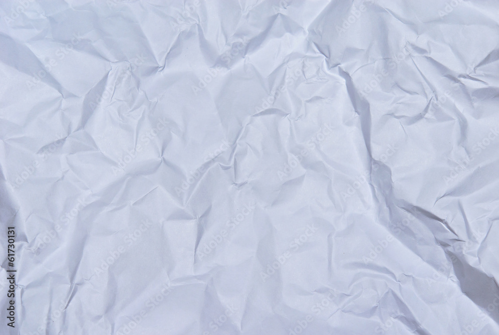 Crumpled white paper Crumpled white paper