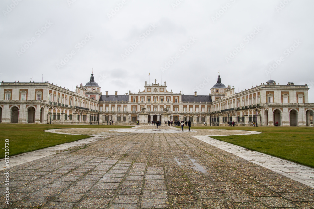 Obraz premium Palace of Aranjuez, Madrid, Spain, is one of the residences of t