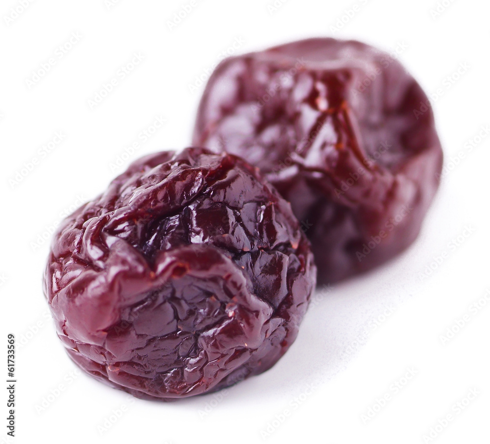 Dried fruits isolated on white Dried fruits isolated on white