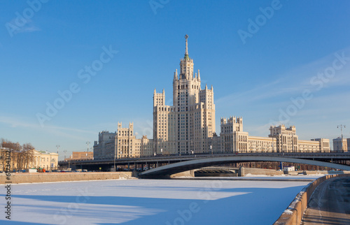 High-rise building on Kotelnicheskaya embankment in Moscow