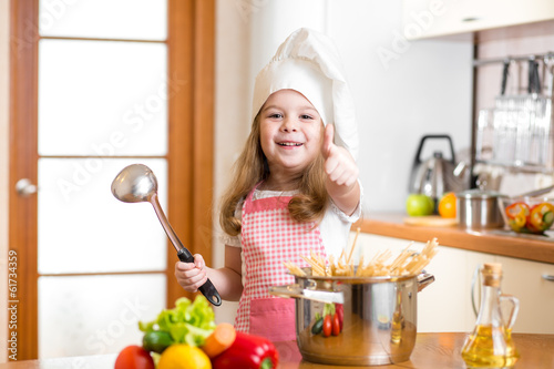 Chef girl preparing healthy...