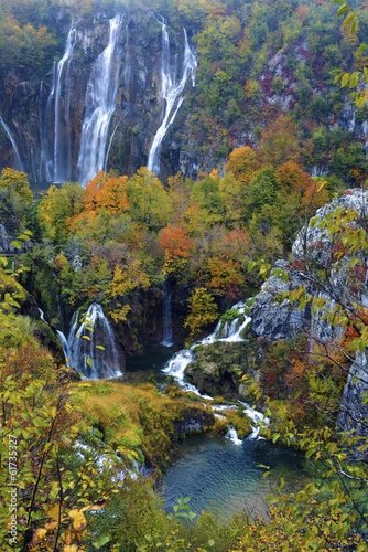 Waterfall in Plitvice