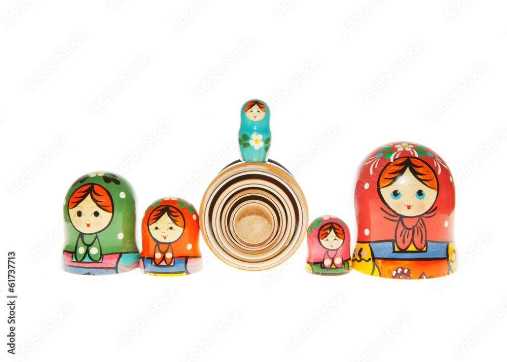 Fototapeta premium Matryoshka - Russian Nested Dolls