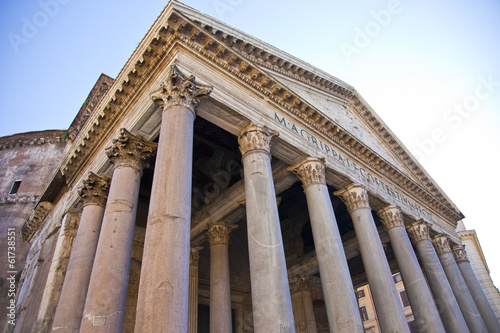 View at Pantheon  in Rome  Italy