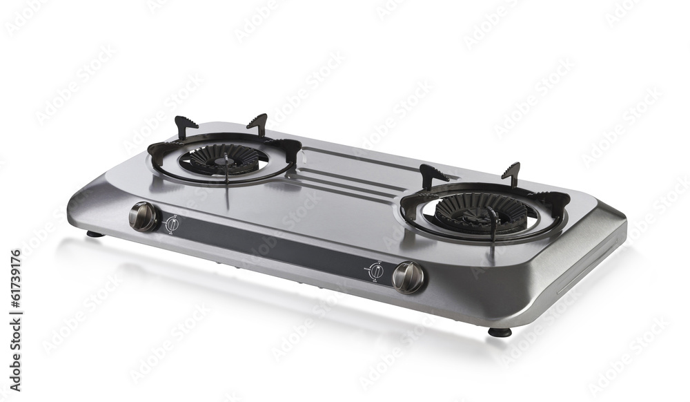 Fototapeta premium portable gas stove isolated on white background