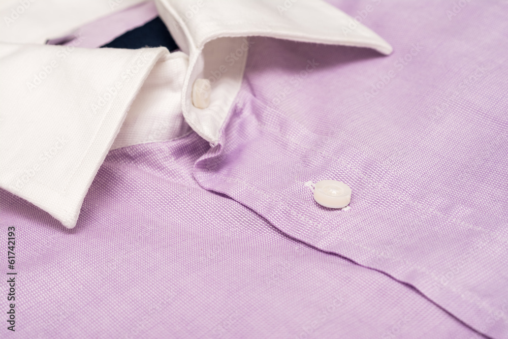 Purple Pink Casual Men Shirt Close Up Details Purple Pink Casual Men Shirt Close Up Details