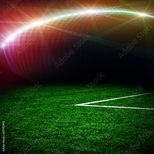 Soccer green field