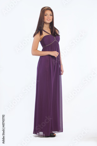 beautiful girl in a dress