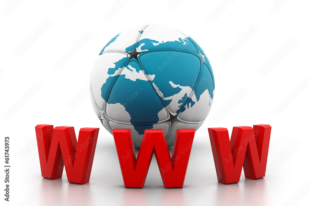 World wide web internet concept World wide web internet concept