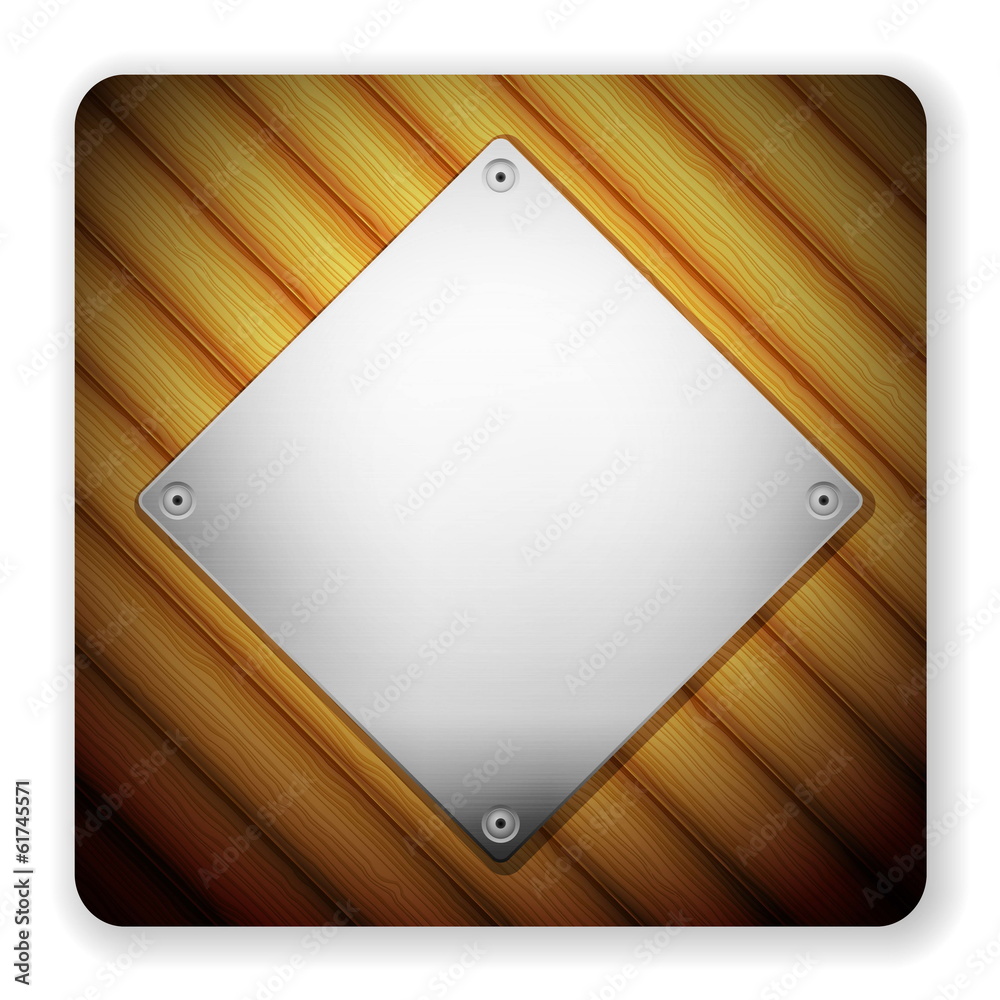 wooden metal icon wooden metal icon