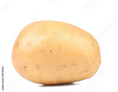 Yellow potato close up.
