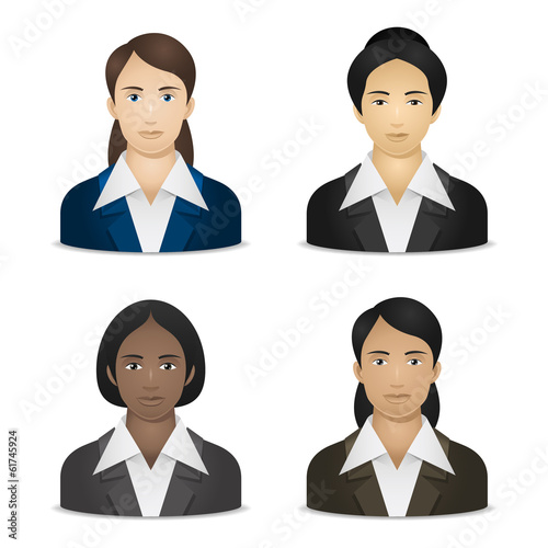 Business women various nationalities photo