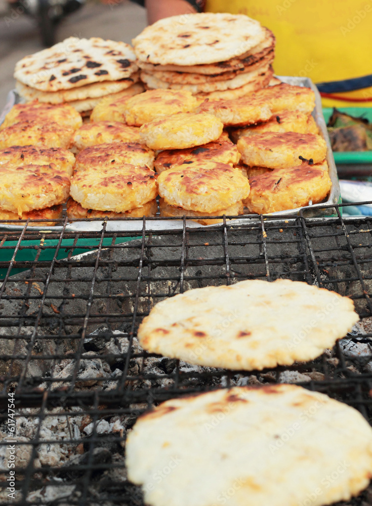 Sticky rice grilled asia food Sticky rice grilled asia food
