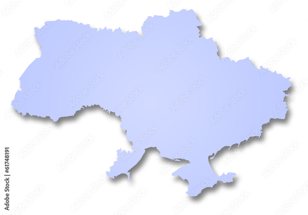 Fototapeta premium Carte de l'Ukraine