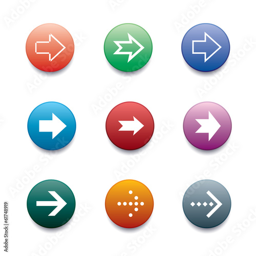 set of colorful arrows signs