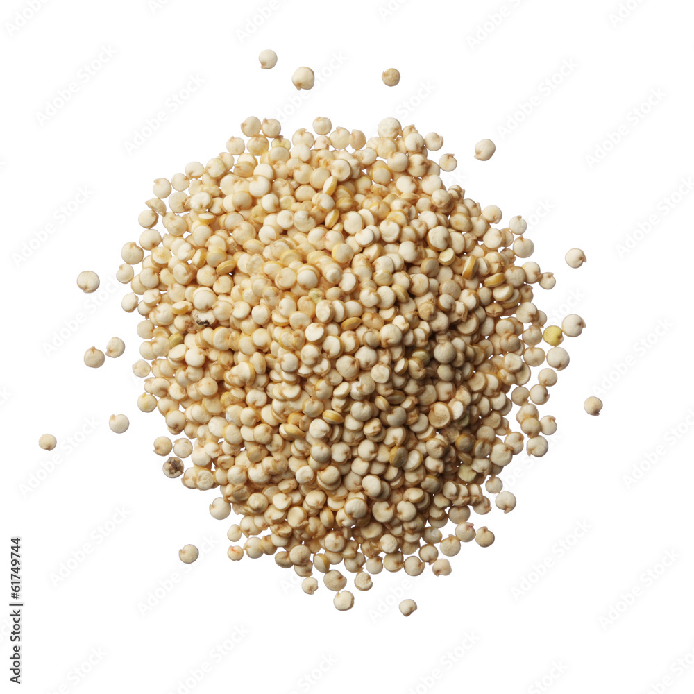 Pile of quinoa grain isolated on a white background Pile of quinoa grain isolated on a white background