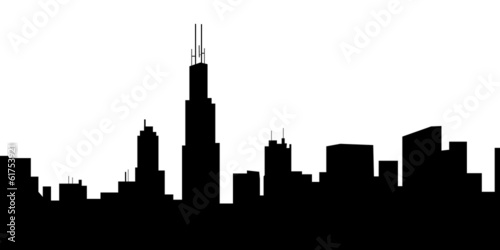 Chicago Skyline- vector