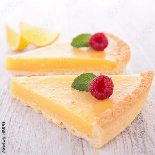 Obraz na płótnie lemon citrus tart