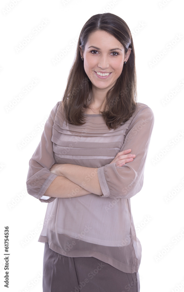 Portrait: Hübsche junge Frau im Business Outfit isoliert Portrait: Hübsche junge Frau im Business Outfit isoliert
