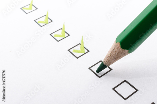 Filling questionnaire