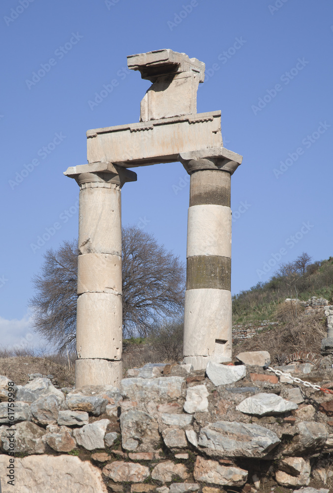 Ancient greek town of Ephesus in Turkey