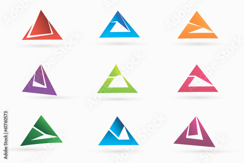 triangle Business abstract logo template