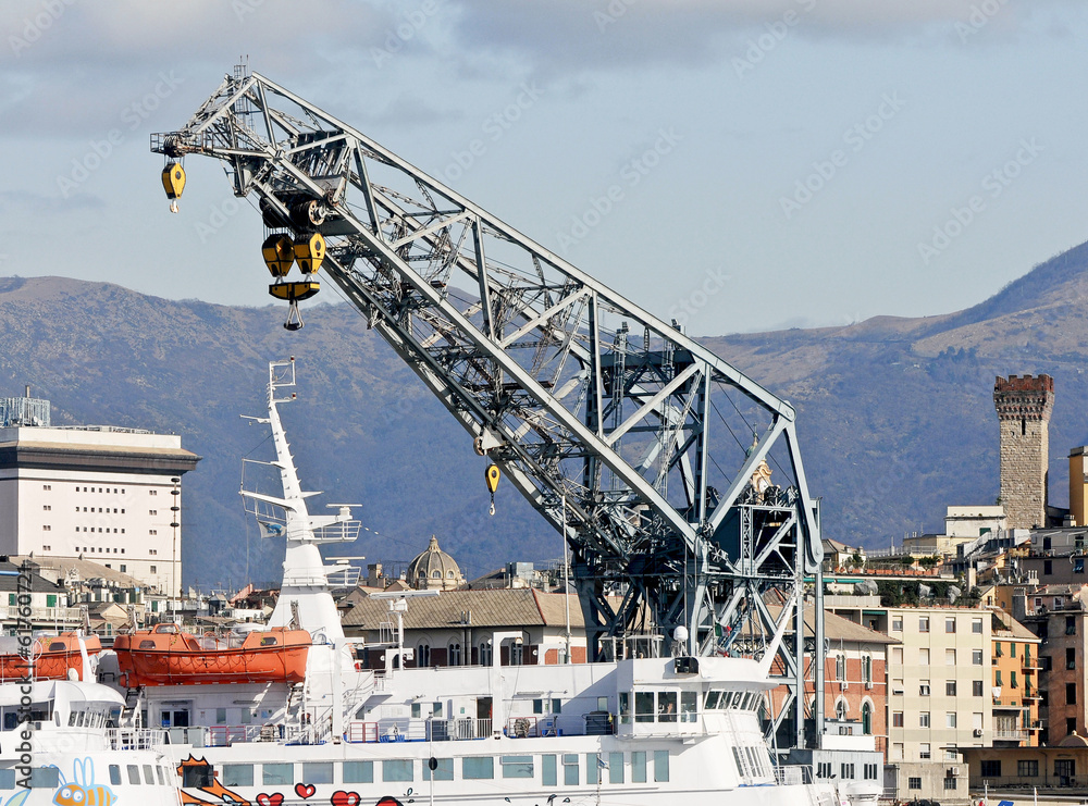 Fototapeta premium Genoa port