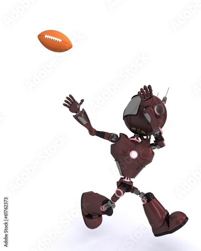 Android playing American Football photo