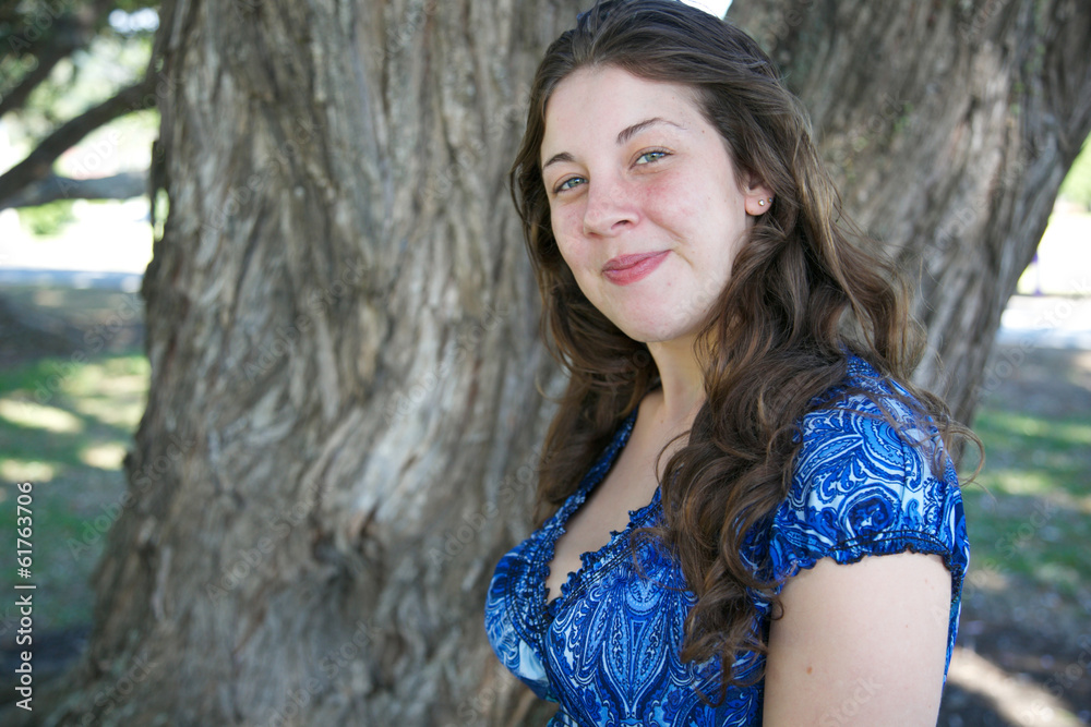 Young woman at the park.
