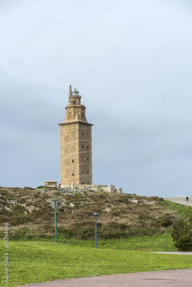 Tower of Hercules in A Coruna, Galicia, Spain.