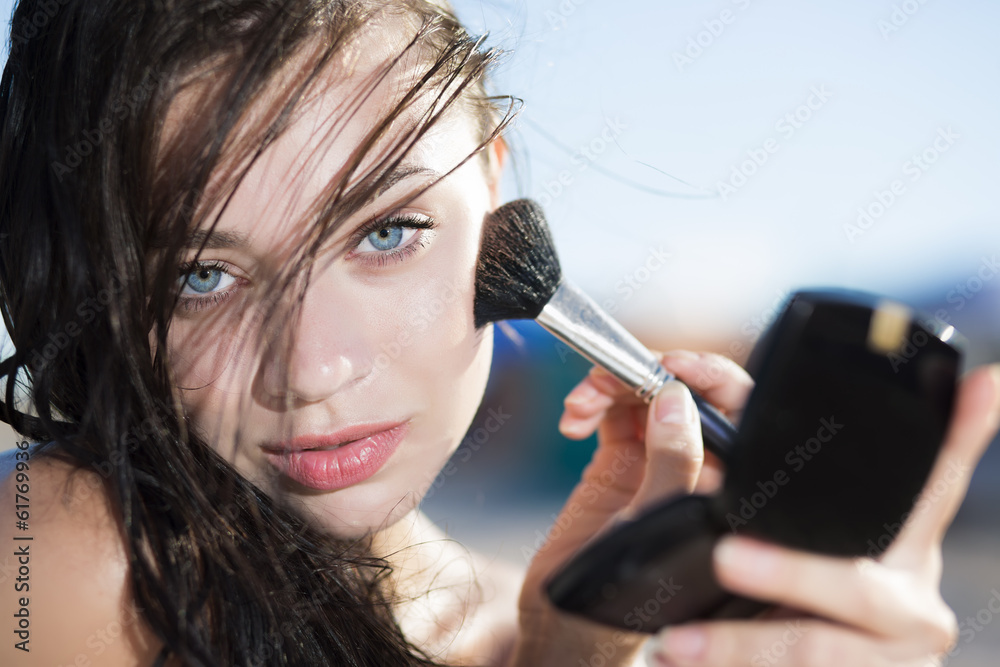 Obraz premium Portrait of young attractive woman