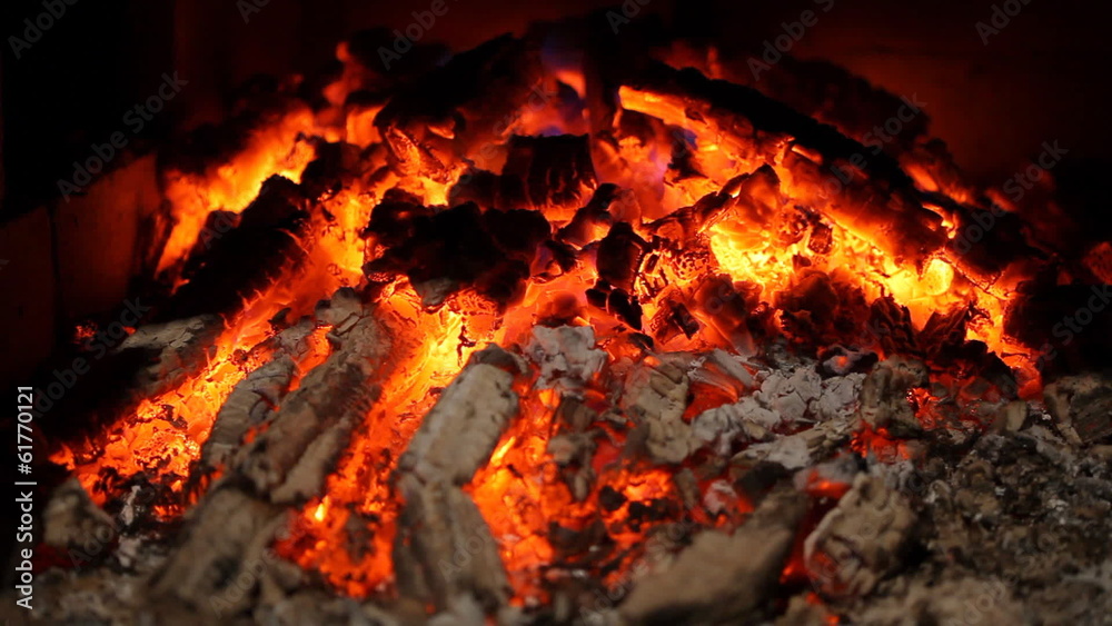 Closeup view of smoldering coals. HD 1080p. Closeup view of smoldering coals. HD 1080p.