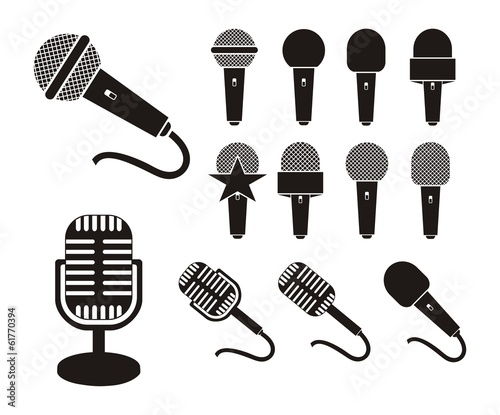 microphone silhouette
