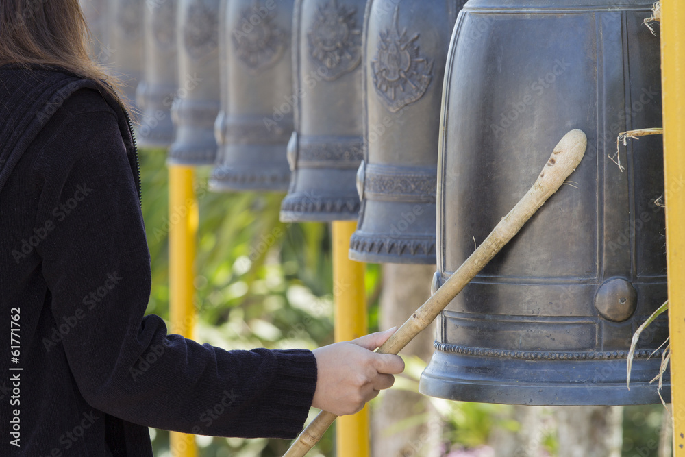 Bells in Buddhism temple, Thailand